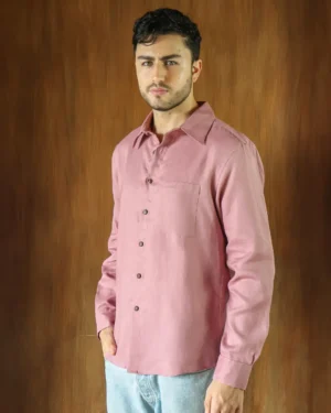 Camisa de lino guayaba