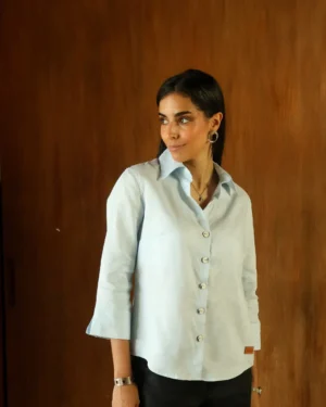 Blusa Auténtica Azul bebé