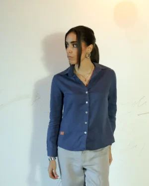 Blusa Auténtica azul marino